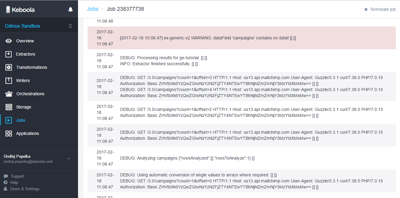 Screenshot - Debug Events